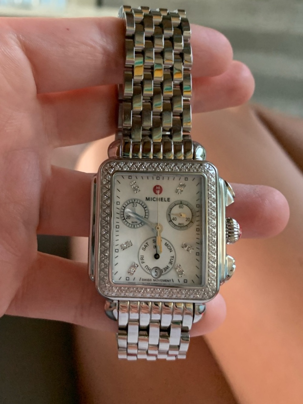 Michele Deco Chronograph, 33m